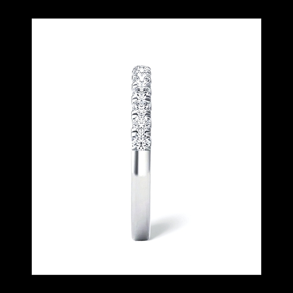 Pre-owned Charles & Colvard 14k White Gold Moissanite Dew Point 1.75 TW Set - Picture 11 of 15